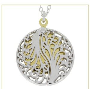 Sterling Silver Necklace With Diamond